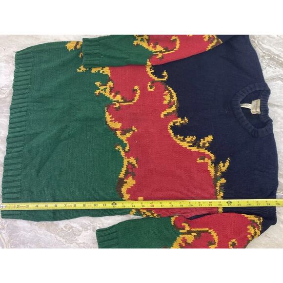 Vintage Jones New York Sweater Womens Medium Linen Blend Pullover Christmas - Picture 3 of 5